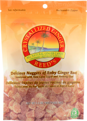 REED'S: Crystallized Ginger Candy, 3.5 oz