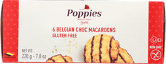 POPPIES: Chocolate Drizzled Gluten-Free Macaroons, 7.8 Oz