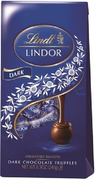 LINDT: Truffle Lindor Dark Chocolate Bag, 8.5 oz