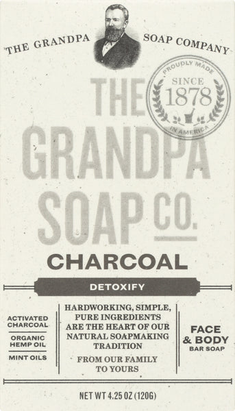 GRANDPAS: SOAP BAR CHARCOAL (4.250 OZ)