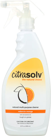 CITRASOLV: Multi Purpose Spray Cleaner Valencia Orange, 22 oz