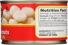 DYNASTY: Water Chestnut Whole, 8 oz