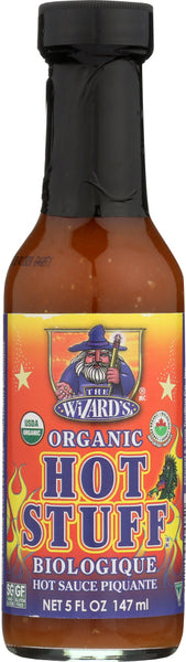 WIZARD SAUCES: Sauce Hot Stuff Piquante Organic, 5 oz