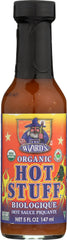 WIZARD SAUCES: Sauce Hot Stuff Piquante Organic, 5 oz