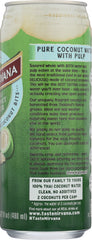 TASTE NIRVANA: Coconut Water with Pulp in Can, 16.2 oz