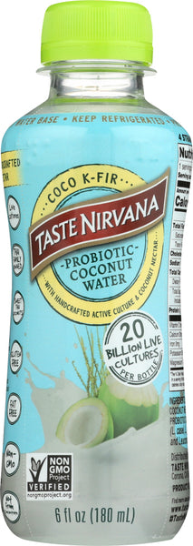 TASTE NIRVANA: Coconut Water with Probiotic, 6 oz