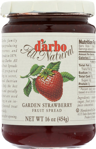 DARBO: Garden Strawberry Fruit Spread, 16 oz