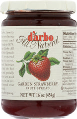 DARBO: Garden Strawberry Fruit Spread, 16 oz