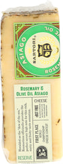 SARTORI: Rosemary and Olive Oil Asiago Cheese Wedge, 5.30 oz