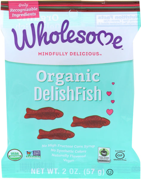 WHOLESOME: Organic Delish Fish Candy, 2 Oz