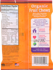 WHOLESOME: Candy Fruit Chews Organic, 2 oz