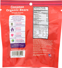 WHOLESOME: Cinnamon Organic Bears, 6 Oz