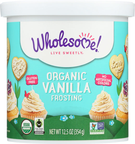 WHOLESOME SWEETENERS: FROSTING VANILLA RTS ORG (12.500 OZ)