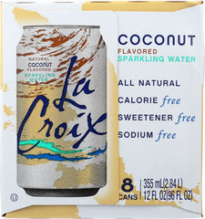 LA CROIX: Coconut Sparkling Water 8 Pack 96 Oz