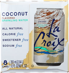 LA CROIX: Coconut Sparkling Water 8 Pack 96 Oz