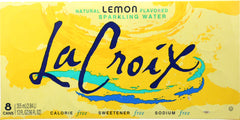 LA CROIX: Lemon Sparkling Water 8 Count (12 oz each), 96 oz