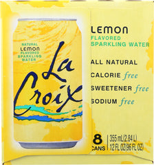 LA CROIX: Lemon Sparkling Water 8 Count (12 oz each), 96 oz