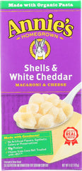 ANNIE'S HOMEGROWN: Shells and White Cheddar, 6 Oz