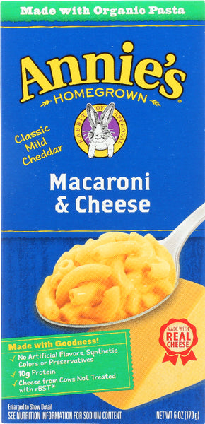 ANNIE'S HOMEGROWN: Classic Macaroni & Cheese, 6 oz