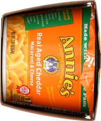 ANNIE'S HOMEGROWN: Real Aged Cheddar Microwavable Macaroni & Cheese Cup 2 Pack, 4.02 oz