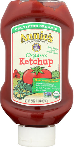 ANNIES HOMEGROWN: Organic Upside Down Ketchup, 20 oz