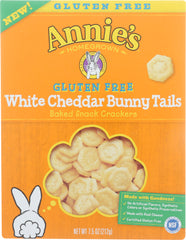 ANNIES HOMEGROWN: White Cheddar Bunny Tails Crackers, 7.5 oz