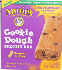 ANNIES HOMEGROWN: Peanut Butter Cookie Dough Protein Bar, 5.85 oz