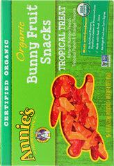 ANNIE'S HOMEGROWN: Organic Bunny Fruit Snacks Tropical Treat, 4 oz