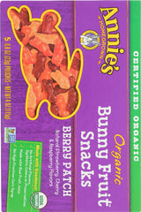 ANNIE'S HOMEGROWN: Organic Bunny Fruit Snacks Berry Patch, 4 oz