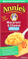 ANNIES HOMEGROWN: Macaroni & Cheese Low Sodium, 6 oz