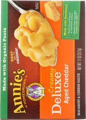 ANNIE'S HOMEGROWN: Creamy Deluxe Shells & Real Aged Cheddar Sauce, 11 Oz