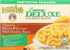 ANNIES HOMEGROWN: Mac and Cheese Elbows and Creamy Cheddar Sauce, 9.5 oz