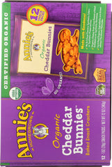 ANNIES HOMEGROWN: Cheddar Bunnies Baked Snack Crackers 12 Pack, 12 oz