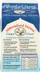 ABBOTSFORD FARMS: Cage Free 100% Liquid Egg Whites, 16 oz