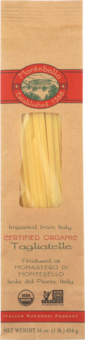 MONTEBELLO: Pasta Tagliatelle Organic, 16 oz