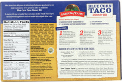GARDEN OF EATIN: Taco Dinner Kit Blue Organic, 9.4 oz