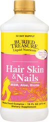 BURIED TREASURE: Hair and Skin Nails Liquid, 16 fo