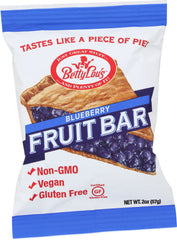 BETTY LOU'S: Fruit Bars Gluten Free Blueberry, 2 Oz