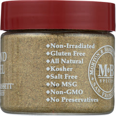 MORTON & BASSETT: Seasoning Fennel Ground, 1 oz
