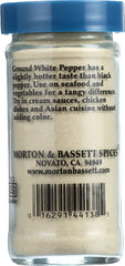 MORTON & BASSETT: Ground White Pepper, 2.3 oz