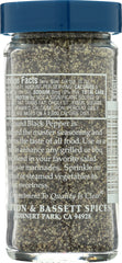 MORTON & BASSETT: Fine Ground Black Pepper, 2 oz