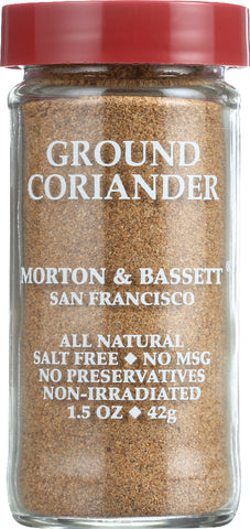 MORTON & BASSETT: Ground Coriander, 1.5 oz