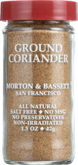 MORTON & BASSETT: Ground Coriander, 1.5 oz
