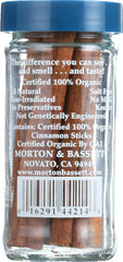 MORTON & BASSETT: Organic Cinnamon Sticks, 1.1 oz