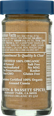 MORTON & BASSETT: Organic Ground Cumin, 2 oz