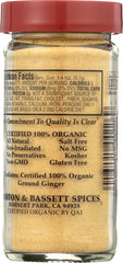 MORTON & BASSETT: Organic Ground Ginger, 1.8 oz