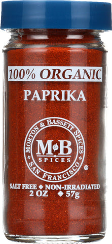 MORTON & BASSETT: Organic Paprika, 2 Oz