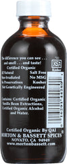 MORTON & BASSETT: Organic Pure Vanilla Extract, 4 oz