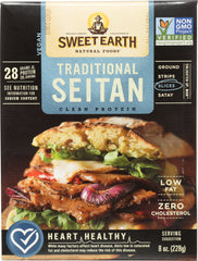 SWEET EARTH: Seitan Slices Traditional, 8 oz