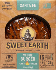 SWEET EARTH: Fresh Santa Fe Veggie Burger, 8 oz